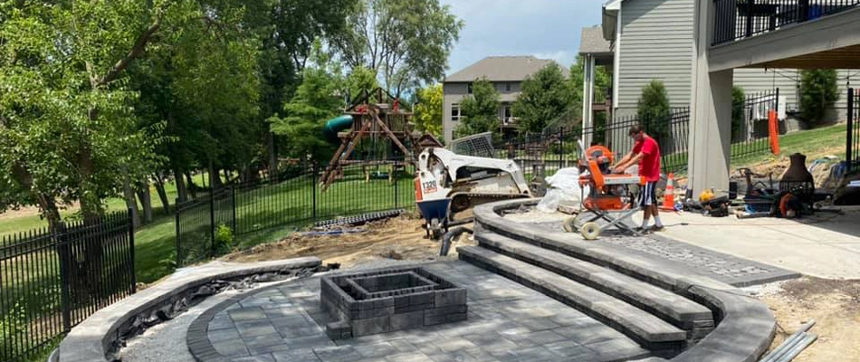 A professional cutting material for a project build in Valley, NE.